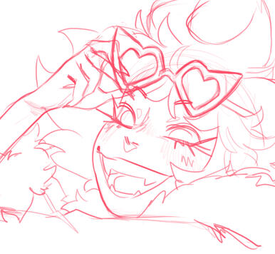 half color abstract bg