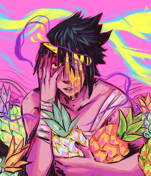 half color abstract bg