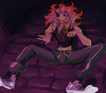 half color abstract bg